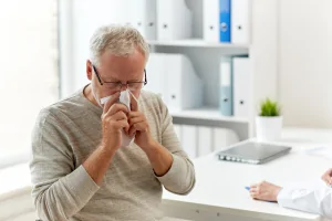 a veteran with allergic rhinitis