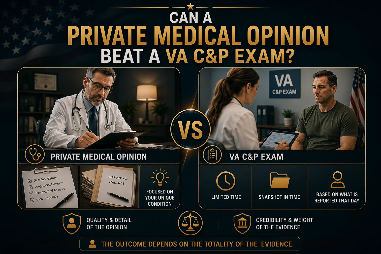 Can a Private Medical Opinion Beat a VA C&P Exam